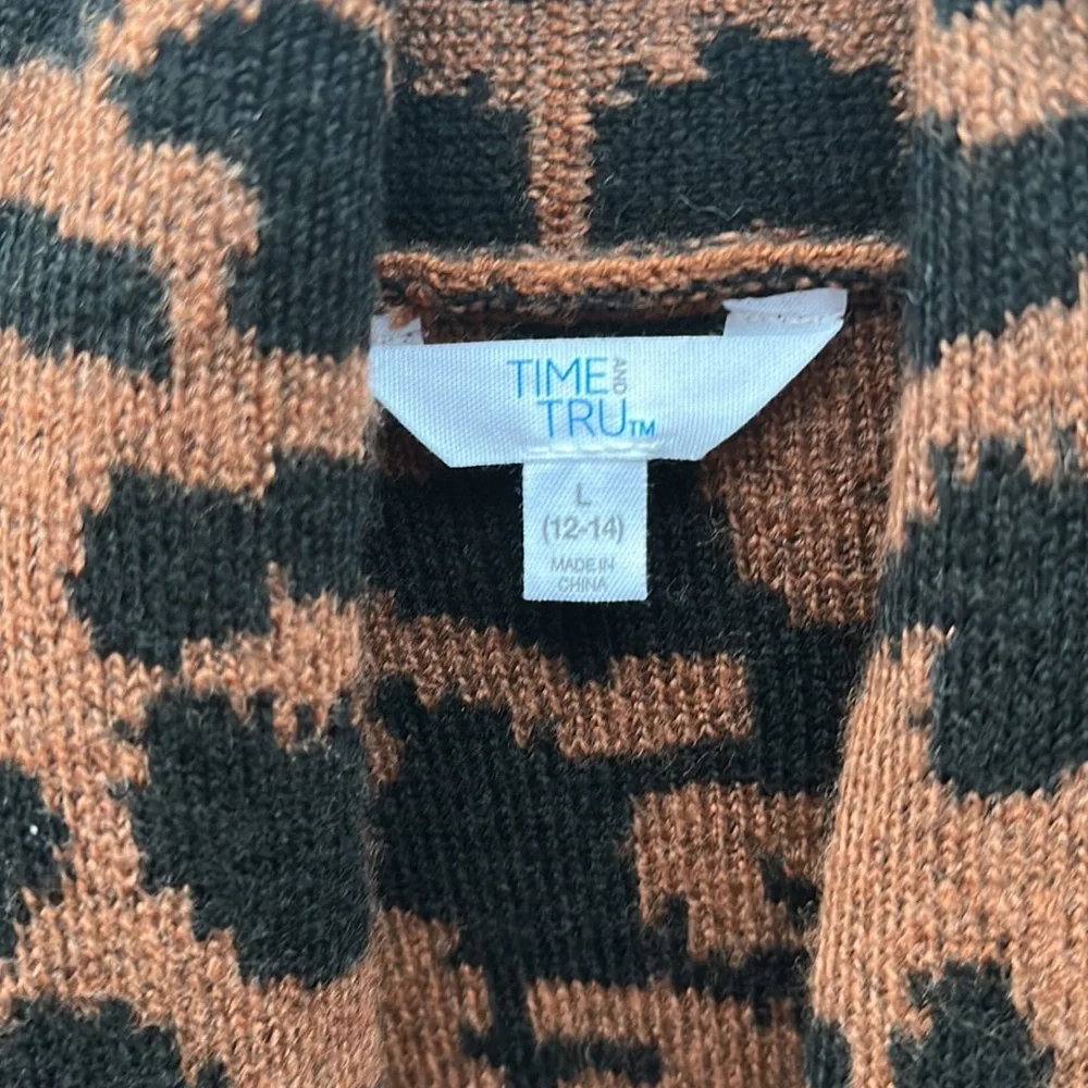 Time and Tru Women’s Long Sleeve Open Cardigan - Picture 2 of 5